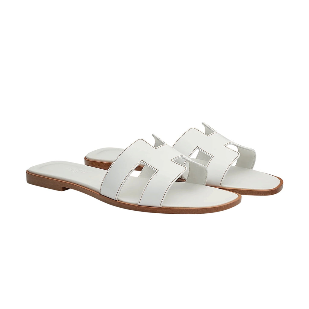 Claquettes H Blanche