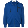 Veste CDG Bleu à capuche HOMME (coeur dorsal)