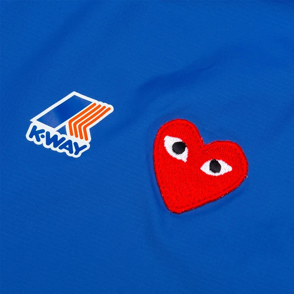 Kway X CDG : Kway Bleu MEN (demi fermeture)